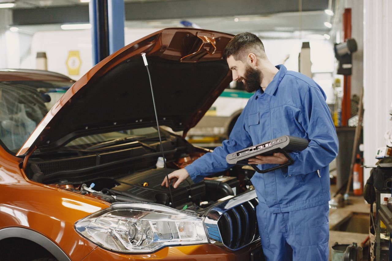 Professional automotive repair services workshop